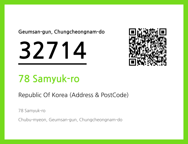 CC BY 4.0 Address and Postal Code QR Code Image (CC BY 4.0)
