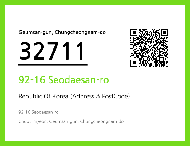 Address and Postal Code QR Code Image (CC BY 4.0)