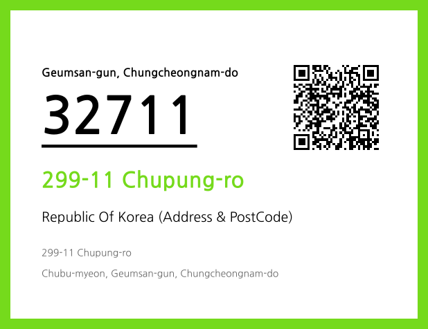 Address and Postal Code QR Code Image (CC BY 4.0)