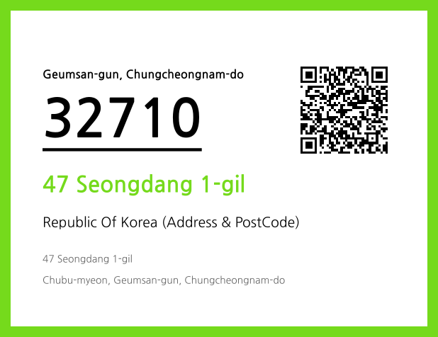 Address and Postal Code QR Code Image (CC BY 4.0)