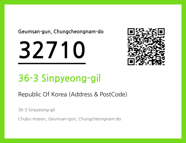 Address and Postal Code QR Code Image (CC BY 4.0)
