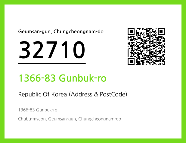 Address and Postal Code QR Code Image (CC BY 4.0)