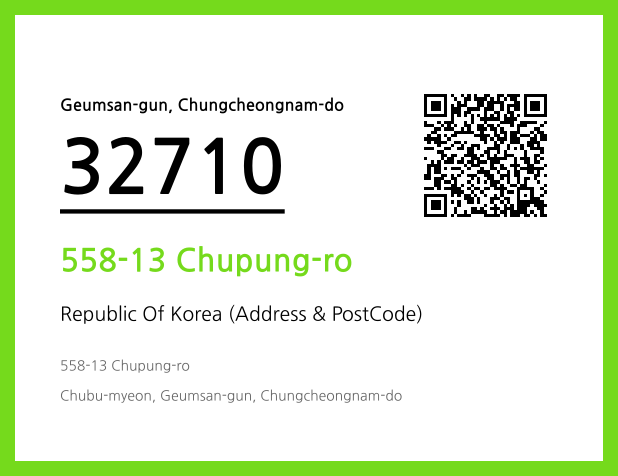 Address and Postal Code QR Code Image (CC BY 4.0)