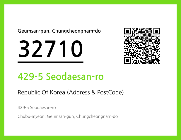 Address and Postal Code QR Code Image (CC BY 4.0)