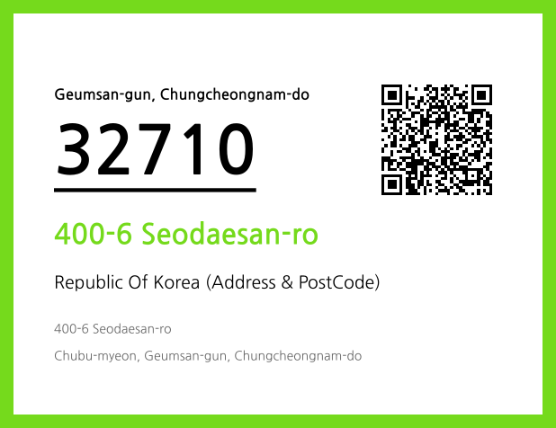 Address and Postal Code QR Code Image (CC BY 4.0)