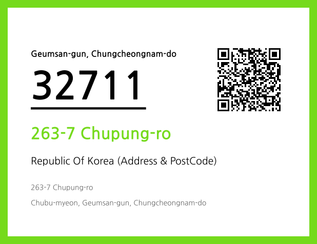 Address and Postal Code QR Code Image (CC BY 4.0)