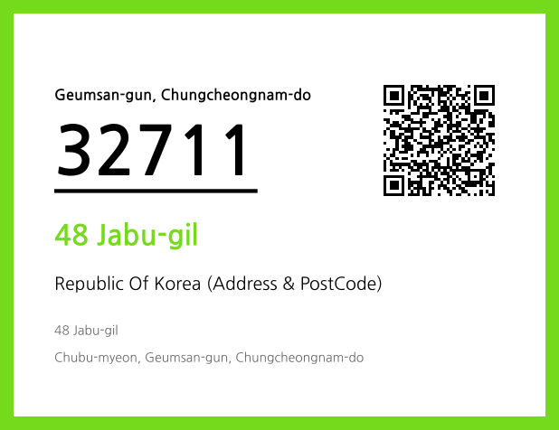 CC BY 4.0 Address and Postal Code QR Code Image (CC BY 4.0)