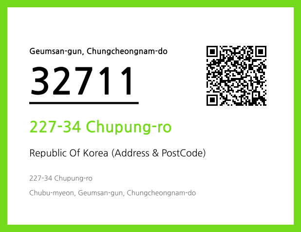 Address and Postal Code QR Code Image (CC BY 4.0)
