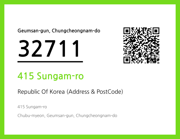 Address and Postal Code QR Code Image (CC BY 4.0)