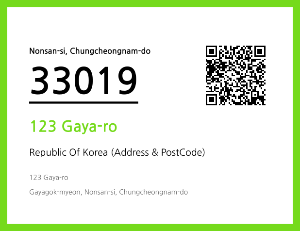 CC BY 4.0 Address and Postal Code QR Code Image (CC BY 4.0)