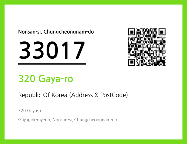 Address and Postal Code QR Code Image (CC BY 4.0)
