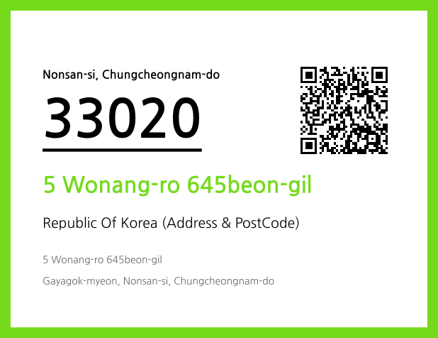 Address and Postal Code QR Code Image (CC BY 4.0)