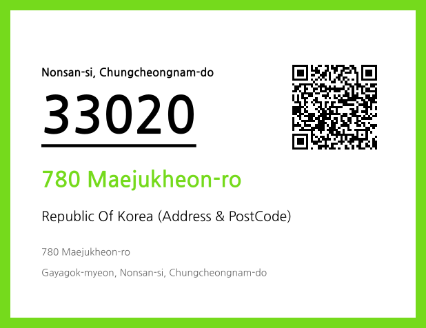 Address and Postal Code QR Code Image (CC BY 4.0)