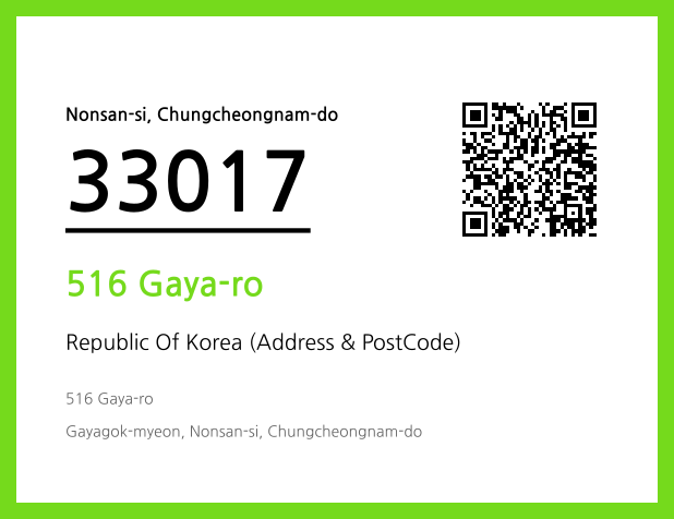 Address and Postal Code QR Code Image (CC BY 4.0)