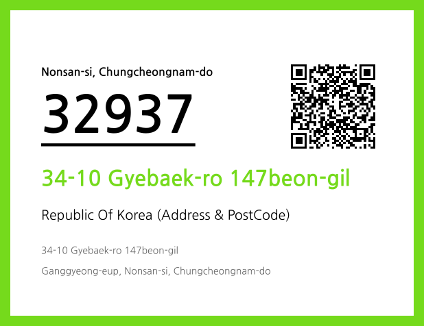 Address and Postal Code QR Code Image (CC BY 4.0)