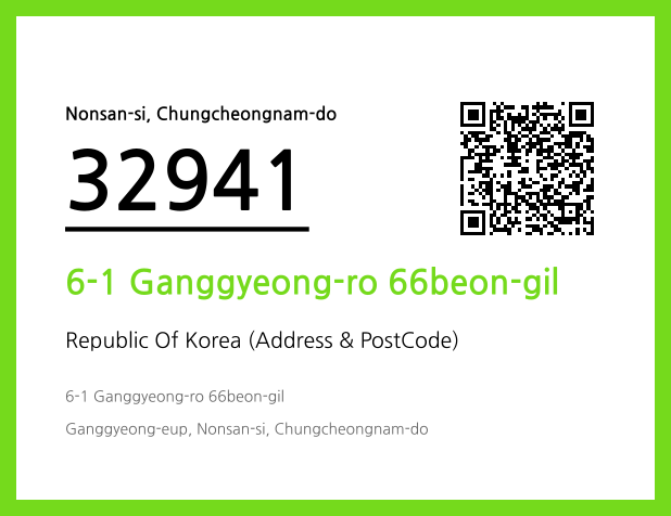 Address and Postal Code QR Code Image (CC BY 4.0)
