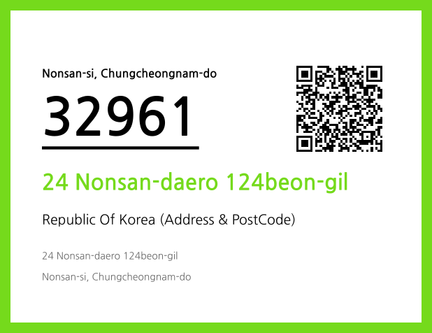 Address and Postal Code QR Code Image (CC BY 4.0)