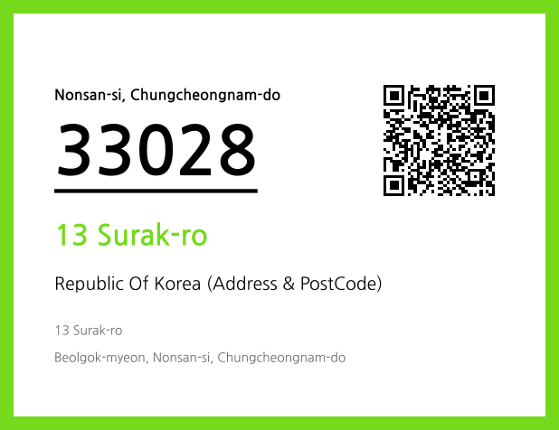 Address and Postal Code QR Code Image (CC BY 4.0)