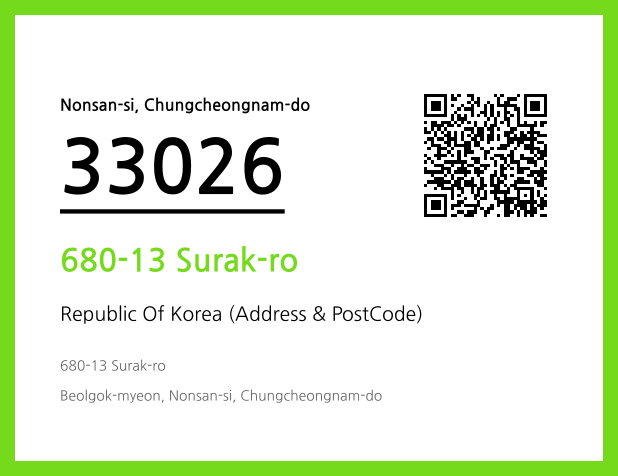 Address and Postal Code QR Code Image (CC BY 4.0)
