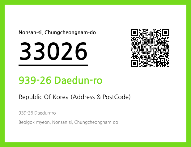 Address and Postal Code QR Code Image (CC BY 4.0)