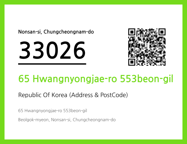 Address and Postal Code QR Code Image (CC BY 4.0)
