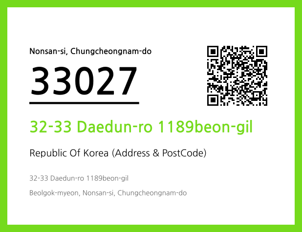 CC BY 4.0 Address and Postal Code QR Code Image (CC BY 4.0)