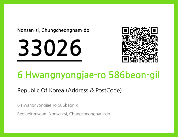 CC BY 4.0 Address and Postal Code QR Code Image (CC BY 4.0)