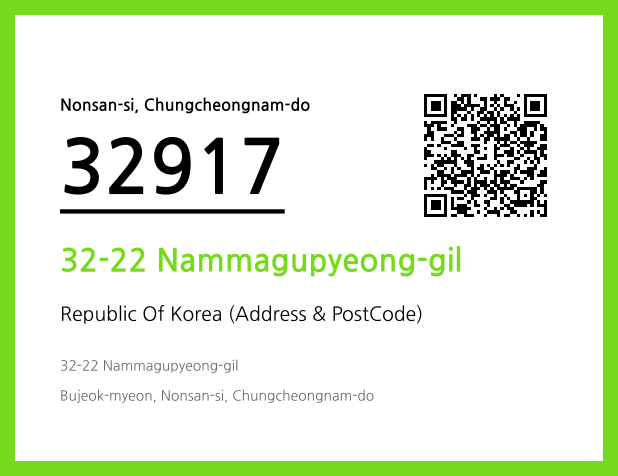 Address and Postal Code QR Code Image (CC BY 4.0)