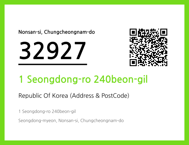 Address and Postal Code QR Code Image (CC BY 4.0)
