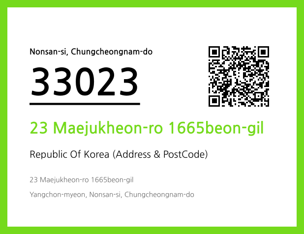 Address and Postal Code QR Code Image (CC BY 4.0)