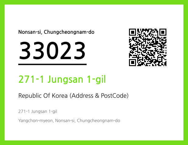 CC BY 4.0 Address and Postal Code QR Code Image (CC BY 4.0)