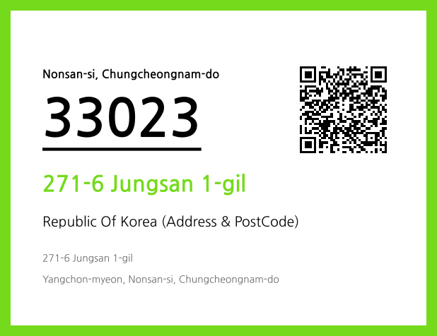 Address and Postal Code QR Code Image (CC BY 4.0)