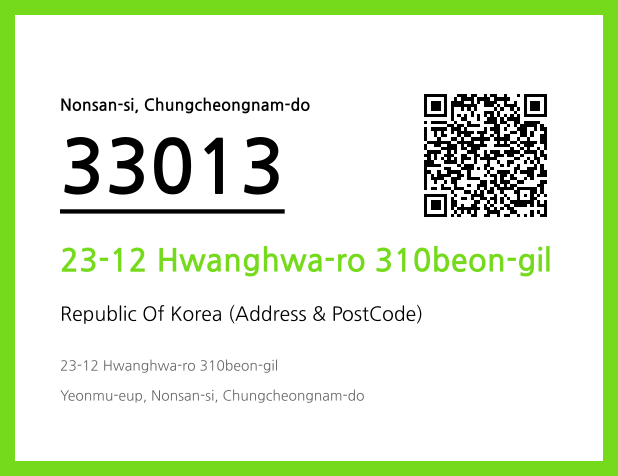 Address and Postal Code QR Code Image (CC BY 4.0)