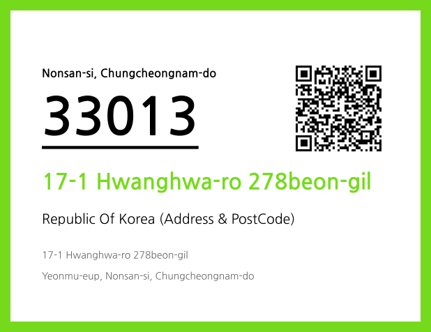 Address and Postal Code QR Code Image (CC BY 4.0)