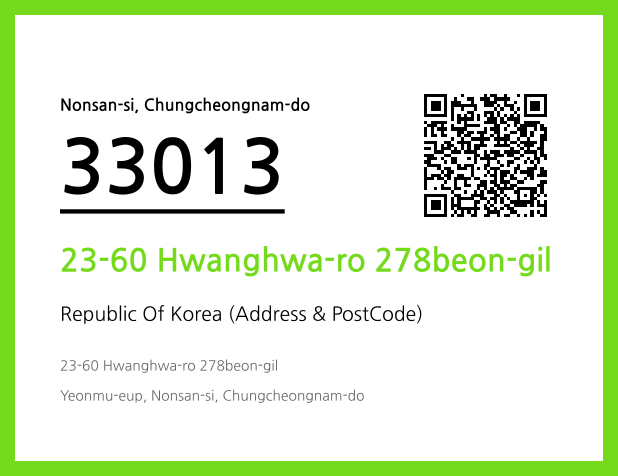 Address and Postal Code QR Code Image (CC BY 4.0)