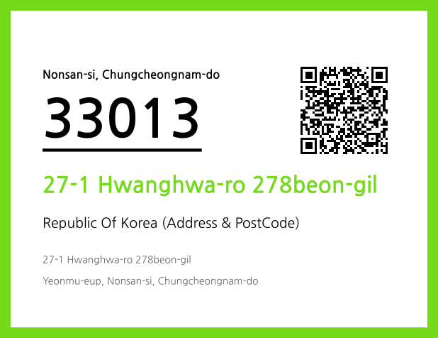 Address and Postal Code QR Code Image (CC BY 4.0)