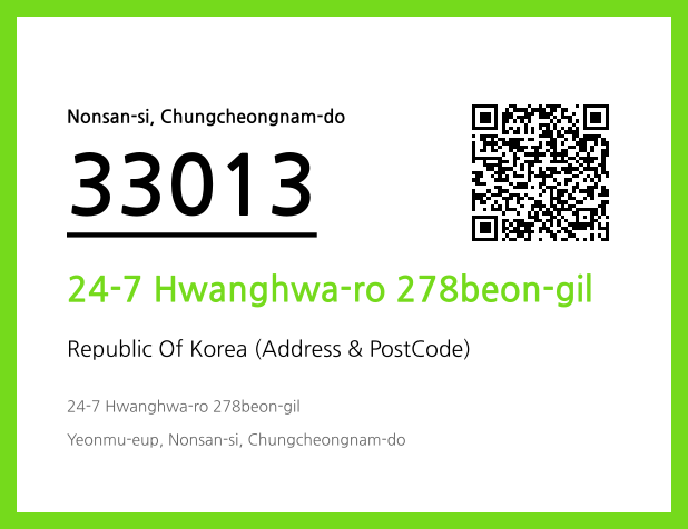 CC BY 4.0 Address and Postal Code QR Code Image (CC BY 4.0)