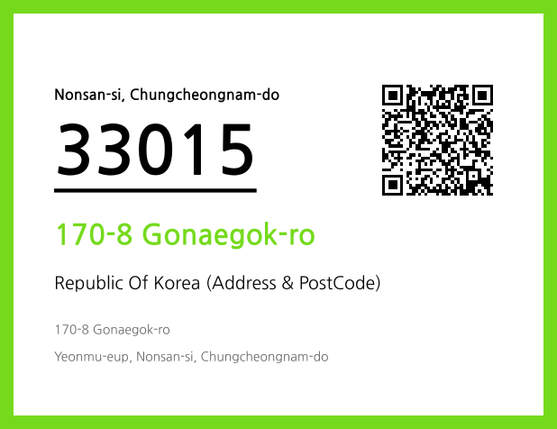 Address and Postal Code QR Code Image (CC BY 4.0)