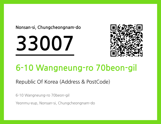 Address and Postal Code QR Code Image (CC BY 4.0)