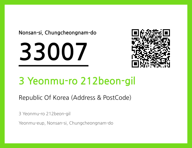 Address and Postal Code QR Code Image (CC BY 4.0)