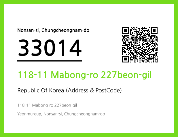 Address and Postal Code QR Code Image (CC BY 4.0)