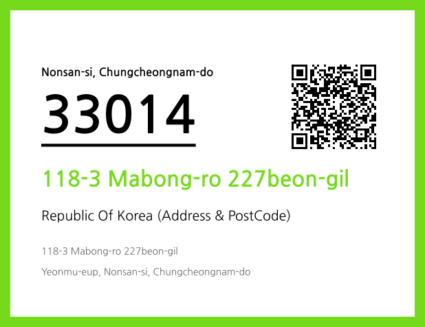 CC BY 4.0 Address and Postal Code QR Code Image (CC BY 4.0)