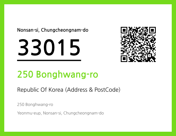 Address and Postal Code QR Code Image (CC BY 4.0)