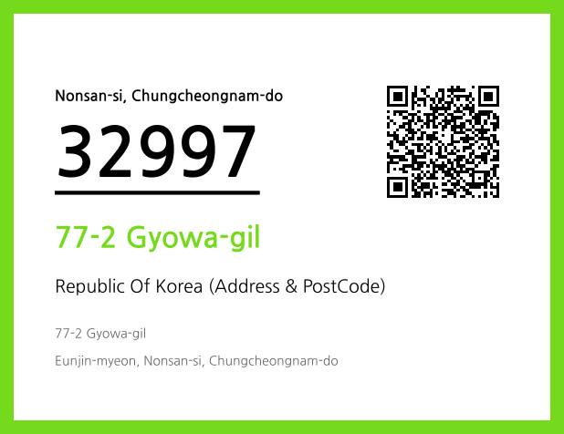 Address and Postal Code QR Code Image (CC BY 4.0)