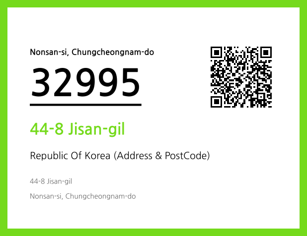 Address and Postal Code QR Code Image (CC BY 4.0)