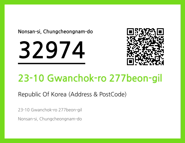 Address and Postal Code QR Code Image (CC BY 4.0)