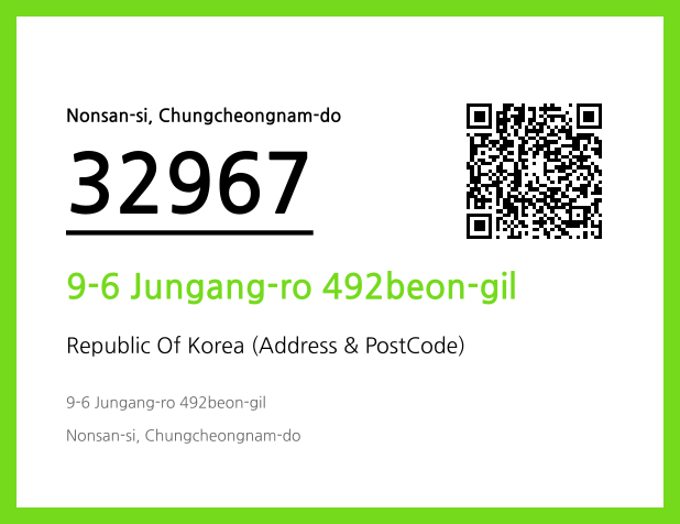 Address and Postal Code QR Code Image (CC BY 4.0)