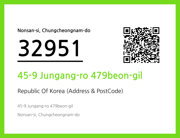 Address and Postal Code QR Code Image (CC BY 4.0)