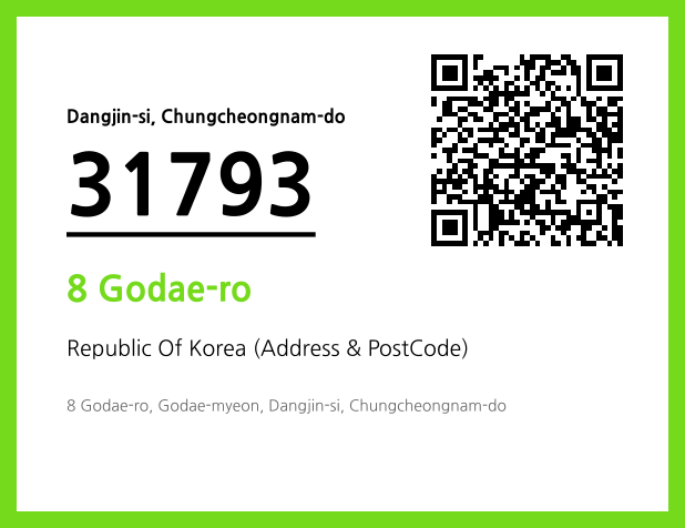 Address and Postal Code QR Code Image