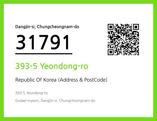 Address and Postal Code QR Code Image (CC BY 4.0)